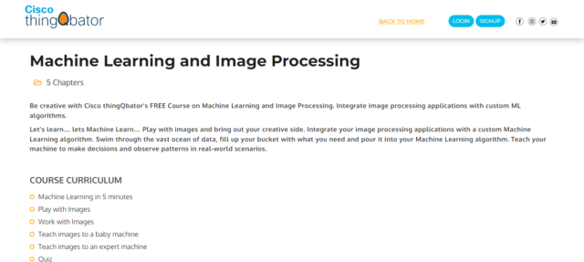 Machine Learning and Image Processing