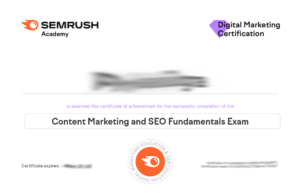 Content Marketing and SEO Fundamentals Exam Answers