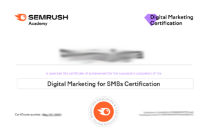 Digital Marketing for SMBs Certification Exam Answer