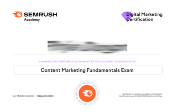 Semrush Content Marketing Fundamentals Exam Answers
