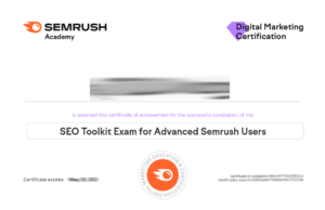 SEO Toolkit Exam for Advanced SEMrush Users Certification Exam Answers