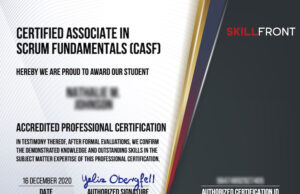 Certified Associate In Scrum Fundamentals Exam Answers – SkillFront Exam Answers