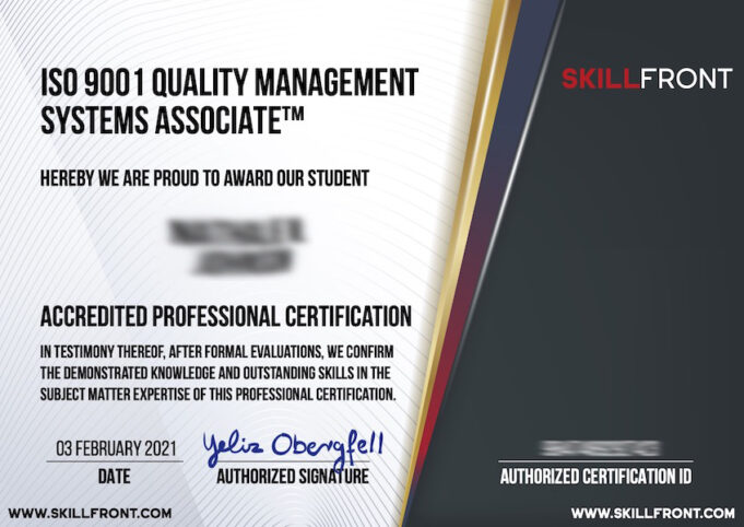 SFE023-ISO-9001-Quality-Management-Systems-Associate-Certification