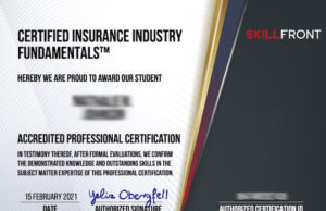Skill Front Certified Insurance Industry Fundamentals™ (CIIF™) Exam answers