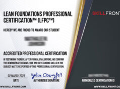 Lean Foundations Professional Certification™ (LFPC™) SkillFront Exam Answers
