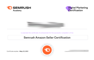 Semrush Amazon Seller Certification Exam Answer
