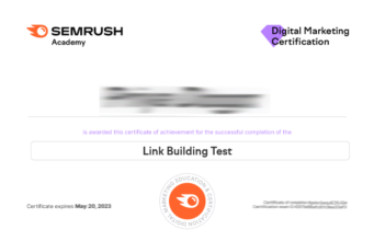 Semrush Link Building Exam Answers