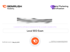 Semrush Local SEO Certification Exam Answers