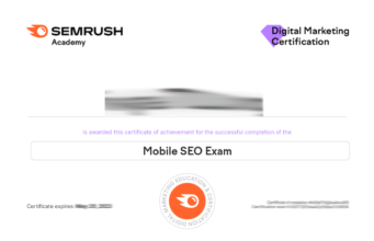Semrush Mobile SEO Certification Exam Answers