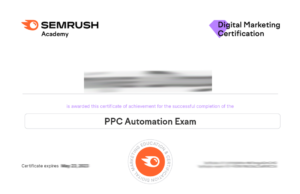 Semrush PPC Automation Exam Answers