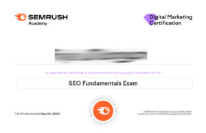 SEMrush SEO Fundamentals Certification Answers