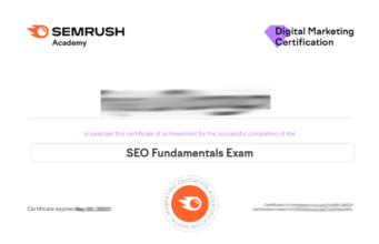 SEMrush SEO Fundamentals Certification Answers