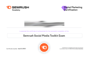 Semrush Social Media Toolkit Exam Answers