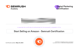Start Selling on Amazon – Semrush Certification Exam Answers