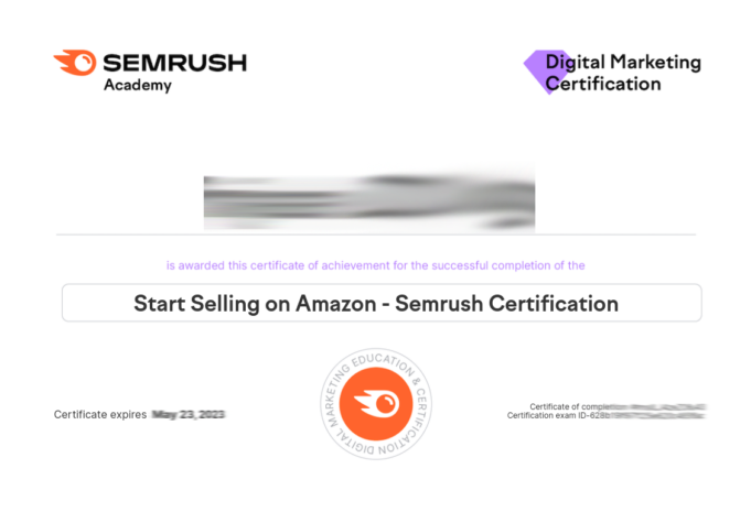 Start-Selling-on-Amazon-Semrush-Certification