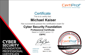 Cyber Security Foundation – CSFPC™ free Course | Certiprof Free Courses