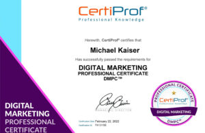 Digital Marketing Professional Certificate Exam Answers Certiprof Spanish