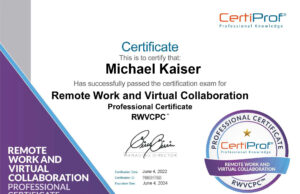 Remote Work and Virtual Collaboration Certificate Exam Answers RWVCPC – French