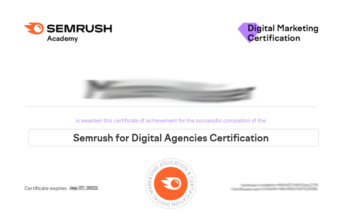 Semrush for Digital Agencies Exam Answer